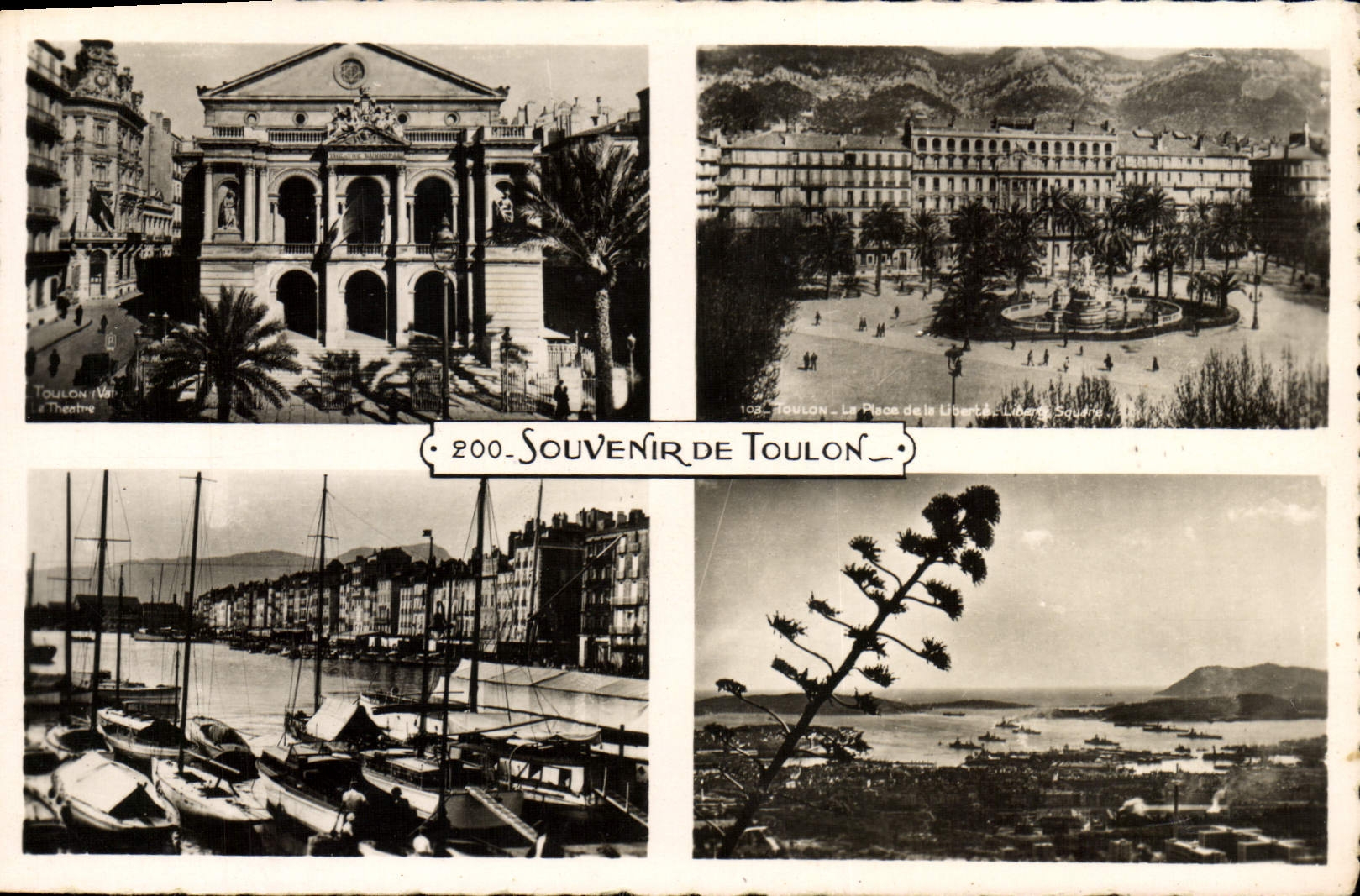 CPM Souvenir de Toulon Theatre Place de la Liberte