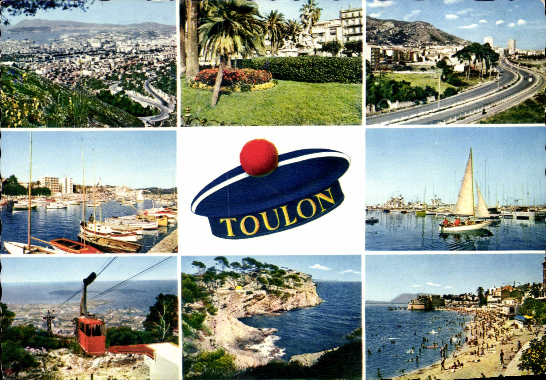 MODERN CARD Reflections of the Dimension of Toulon Azure