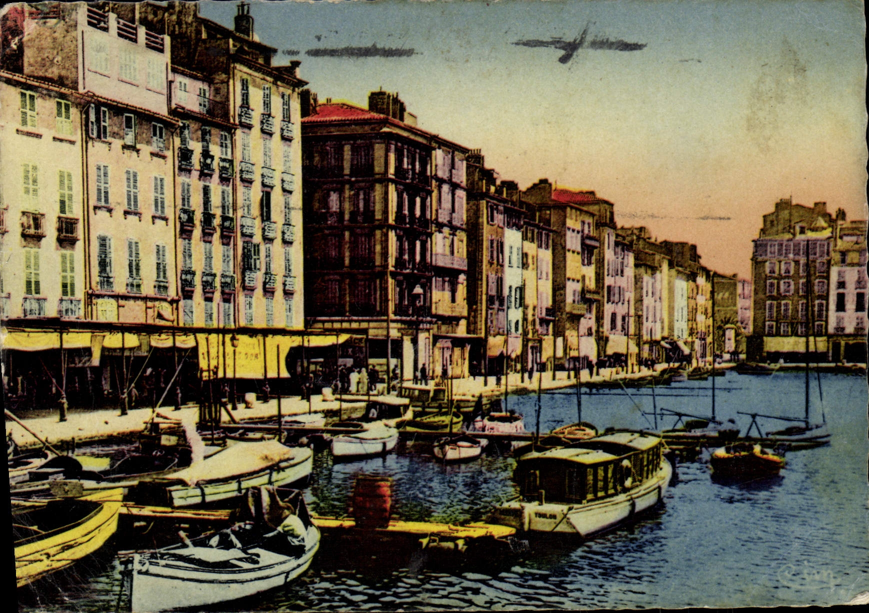 CPA Toulon Le Quai Bateaux