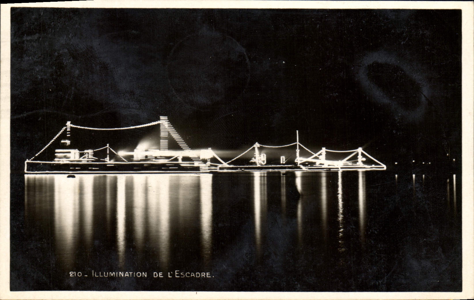 CPA Toulon lllumination de L'Escade Bateaux 