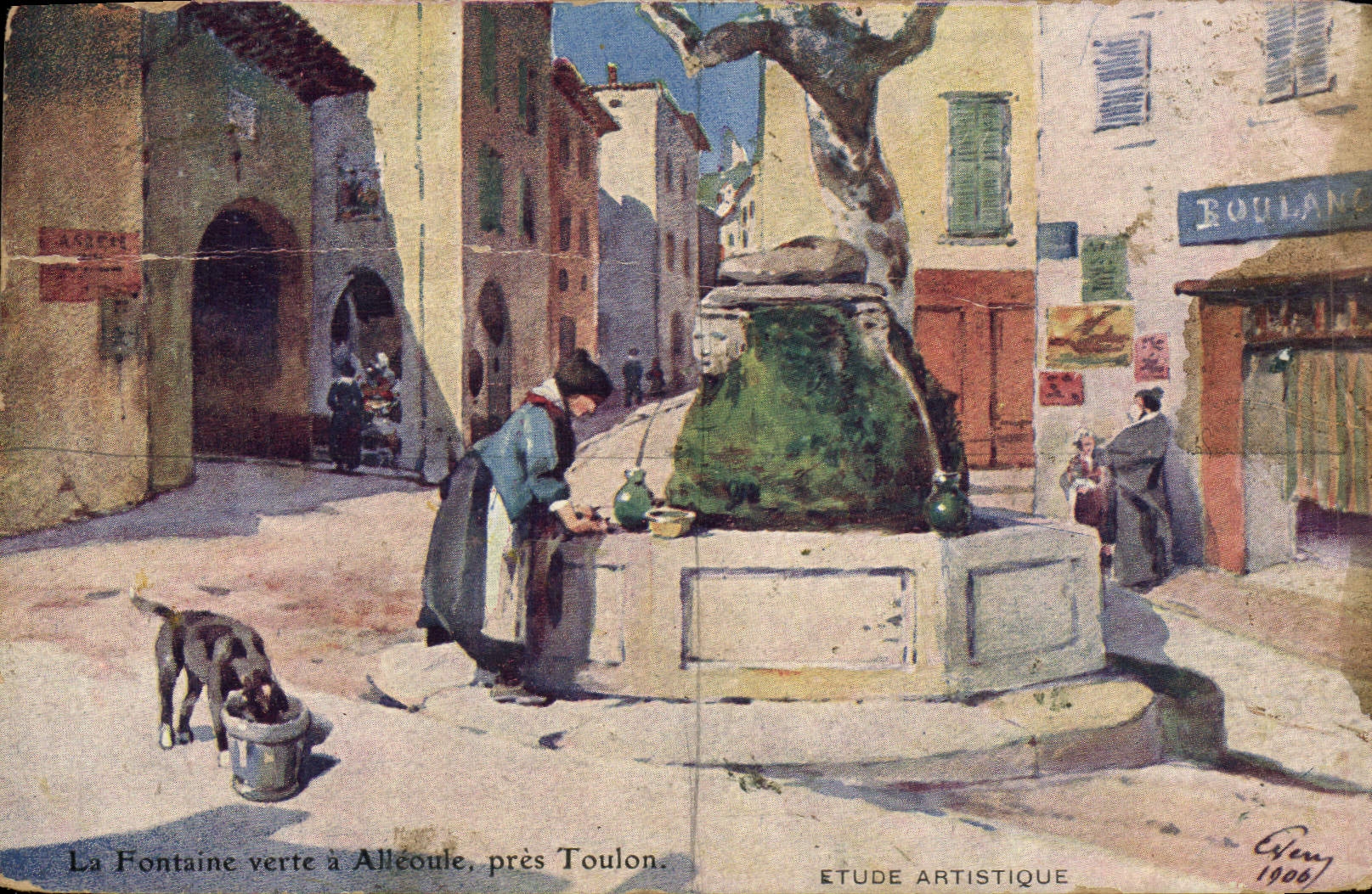 CPA La Fontaine verte a Alleoule pres Toulon