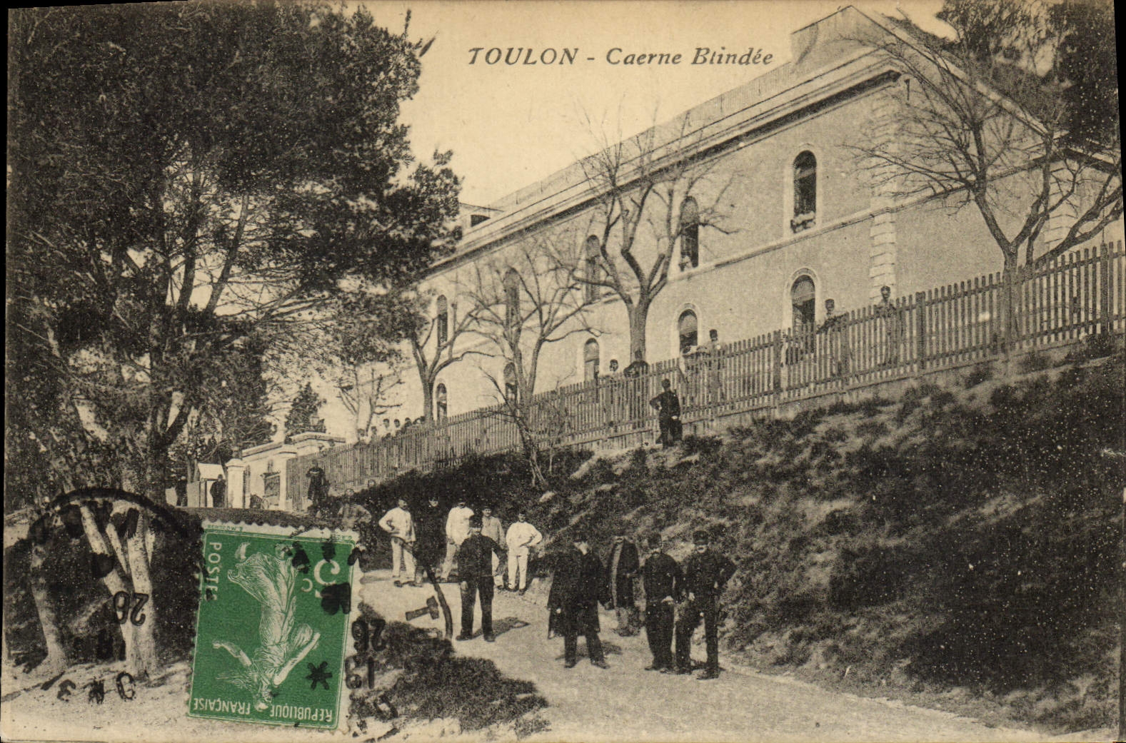 CPA Toulon Carene Blindee Militaria 