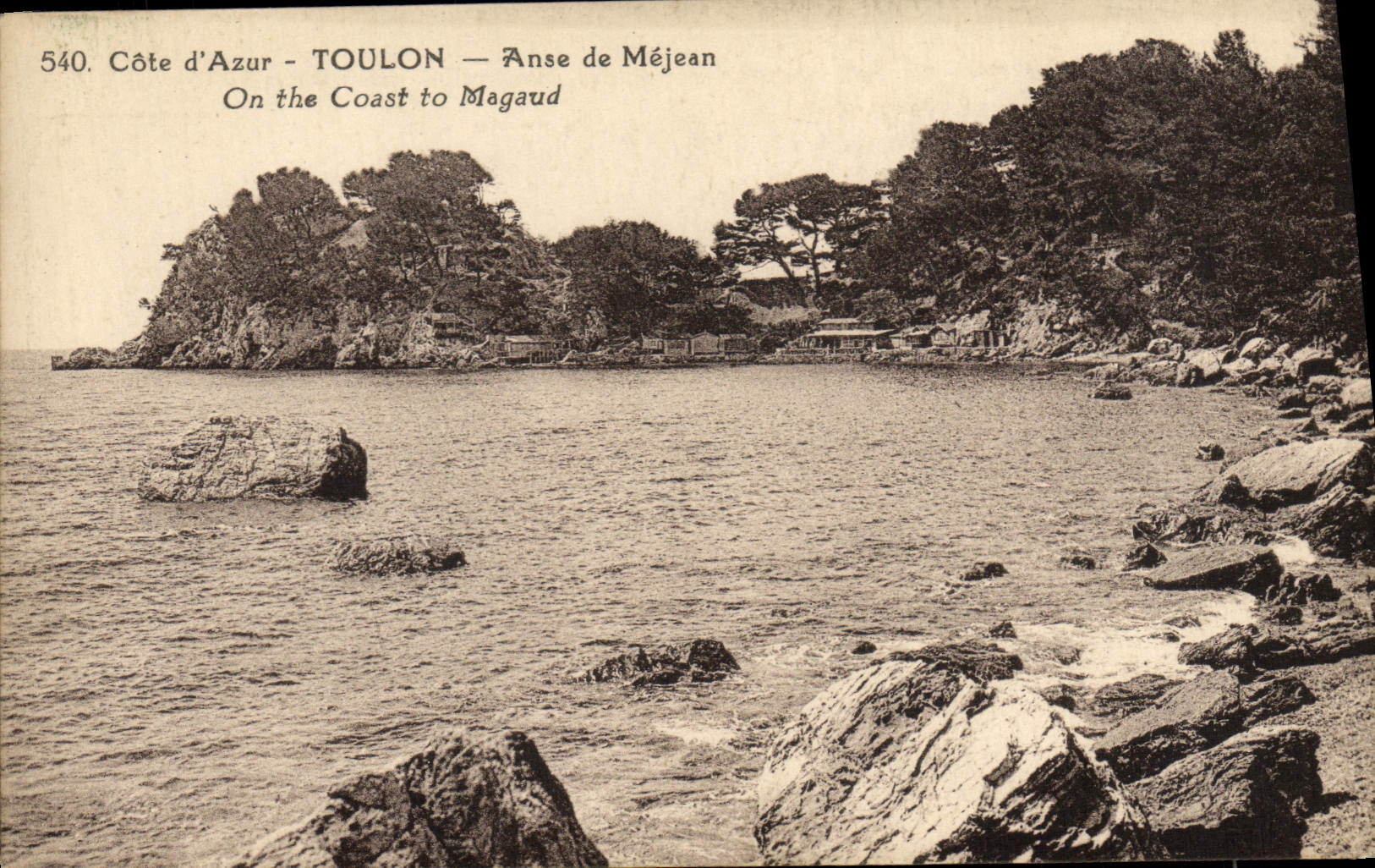 VINTAGE POSTCARD Toulon Handle of Mejean