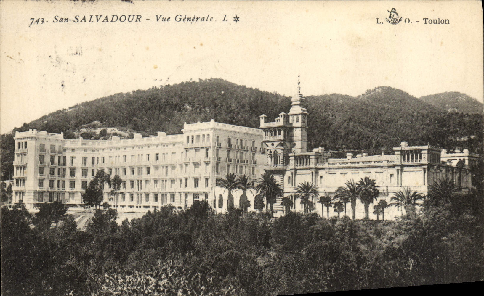 VINTAGE POSTCARD San Salvadour View