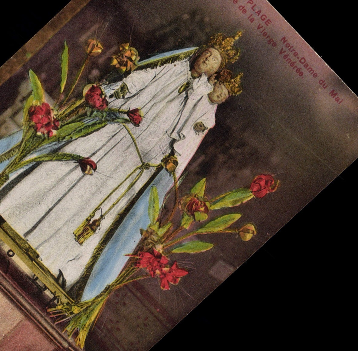 CPA Six Fours la plage Notre Dame du Mai La statue de la vierge veneree