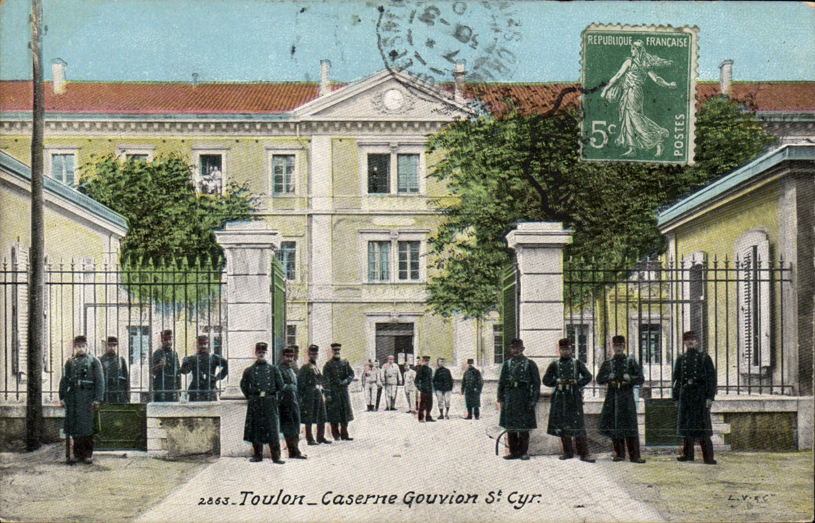 CPA Toulon Caserne Gouvion St Cyr Militaria 