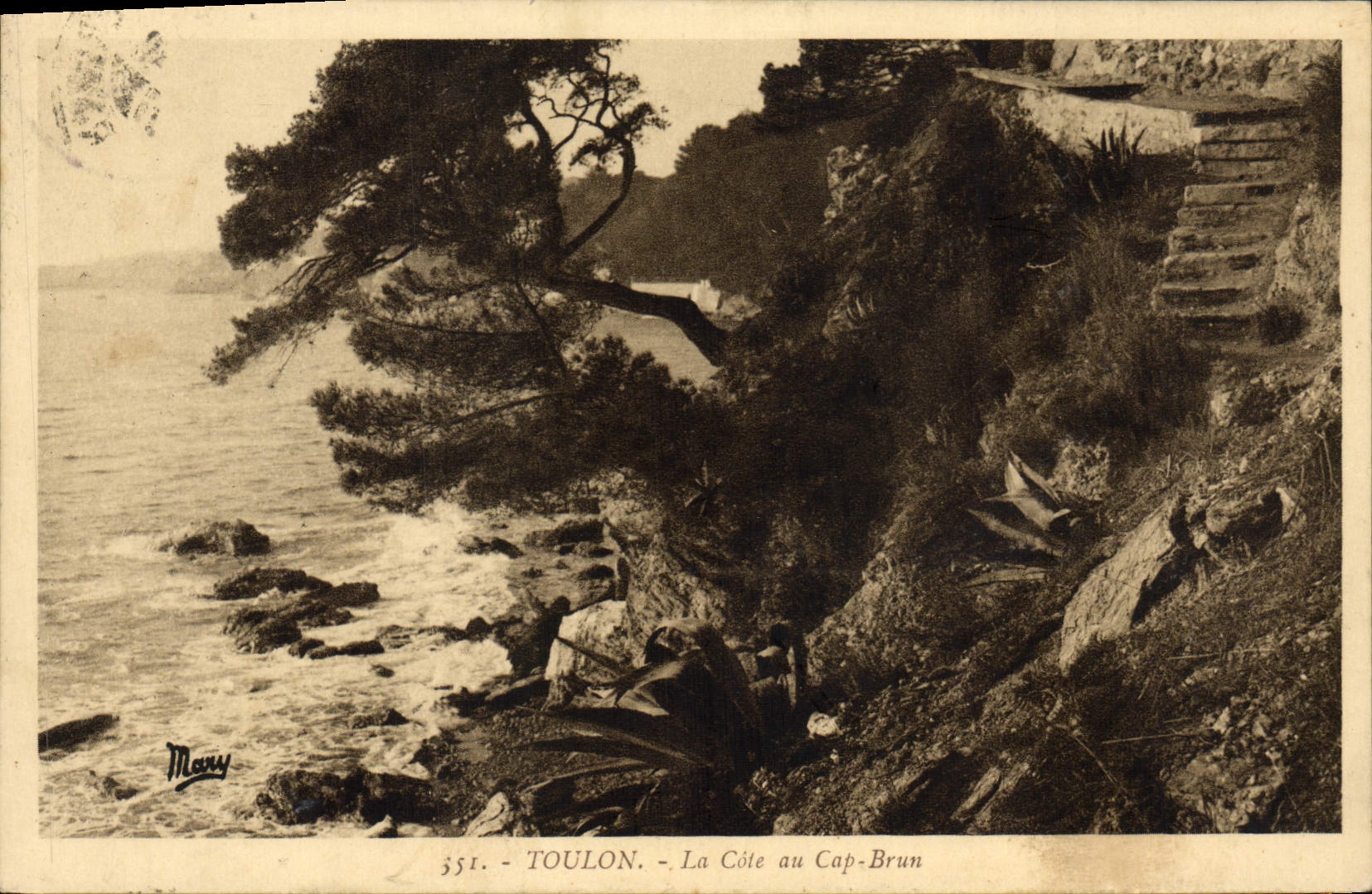 CPA Toulon La Cote au Cap Brun 