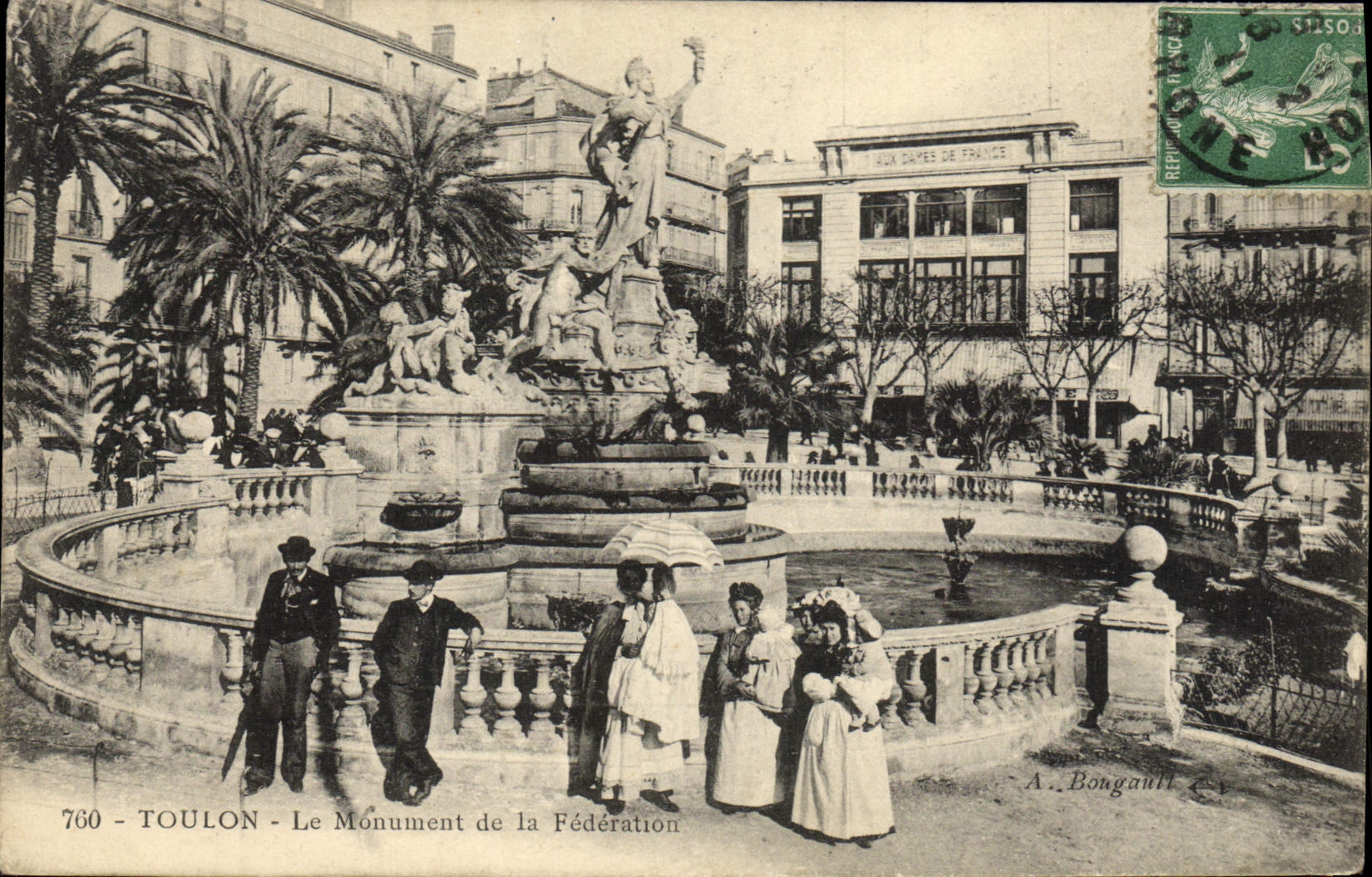 CPA Toulon Le Monument de la Federation