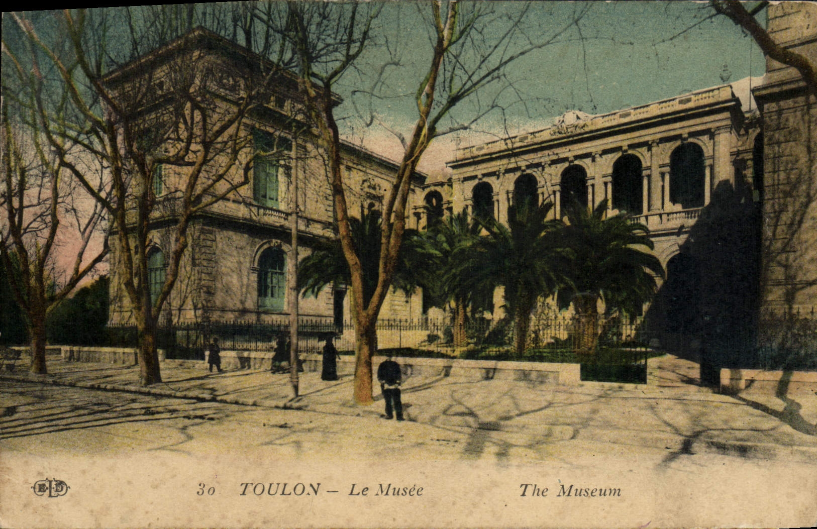 VINTAGE POSTCARD Toulon the Museum