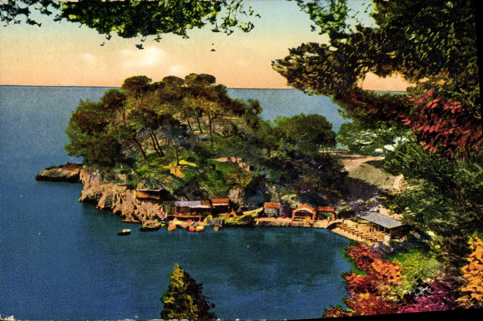 VINTAGE POSTCARD Toulon the Road of Mejean