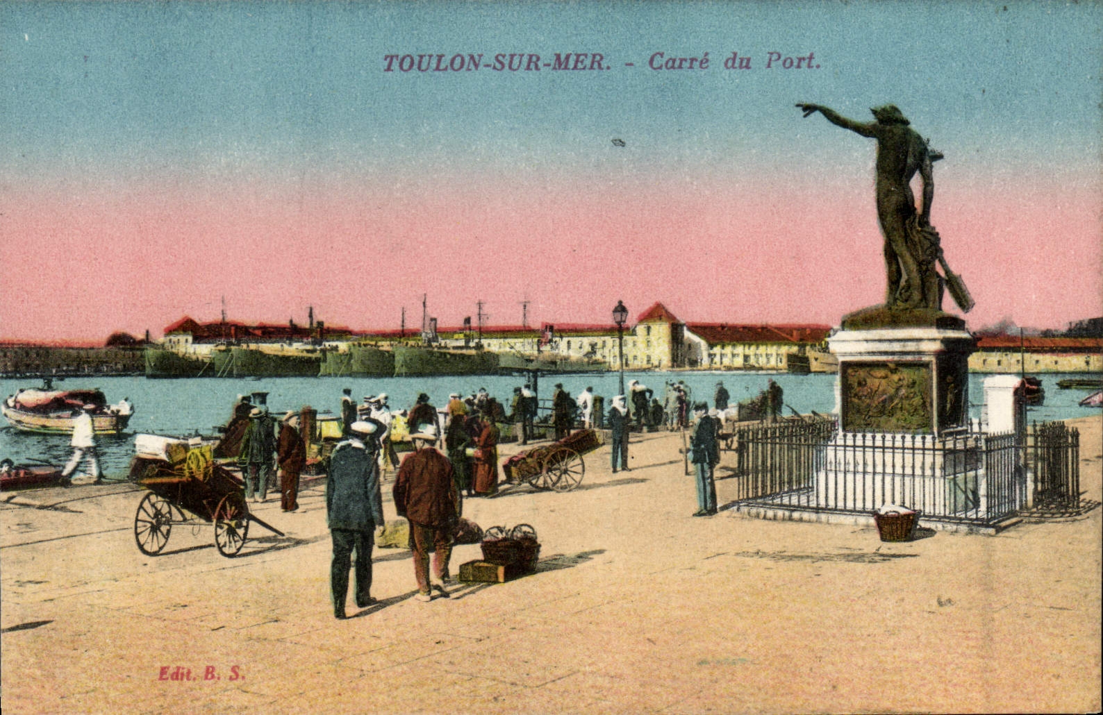 CPA Toulon sur Mer Carre du Port Bateaux