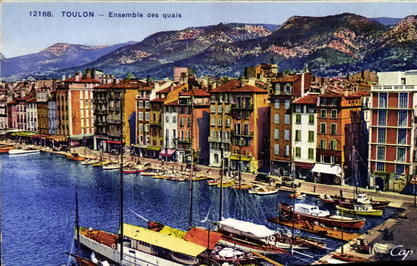 CPA Toulon Ensemble des quais Bateaux