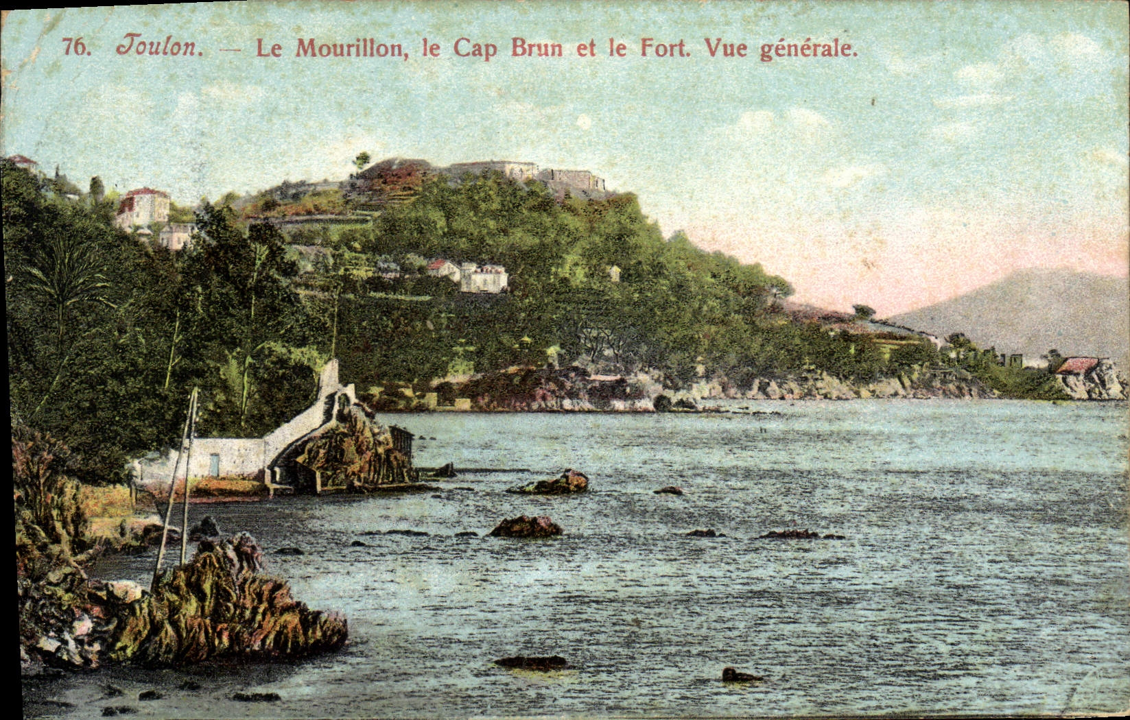 CPA Toulon Le Mourillon le Cap Brun et le Fort Vue generale 