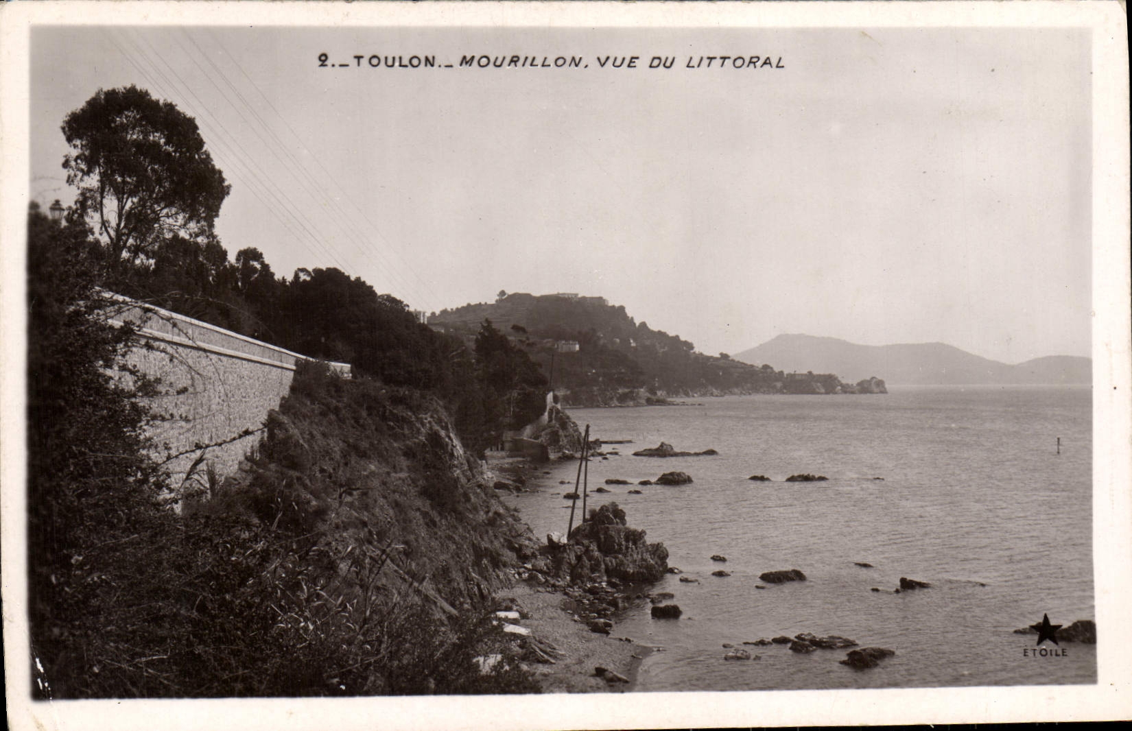 VINTAGE POSTCARD Toulon Mourillon Seen of the Littoral