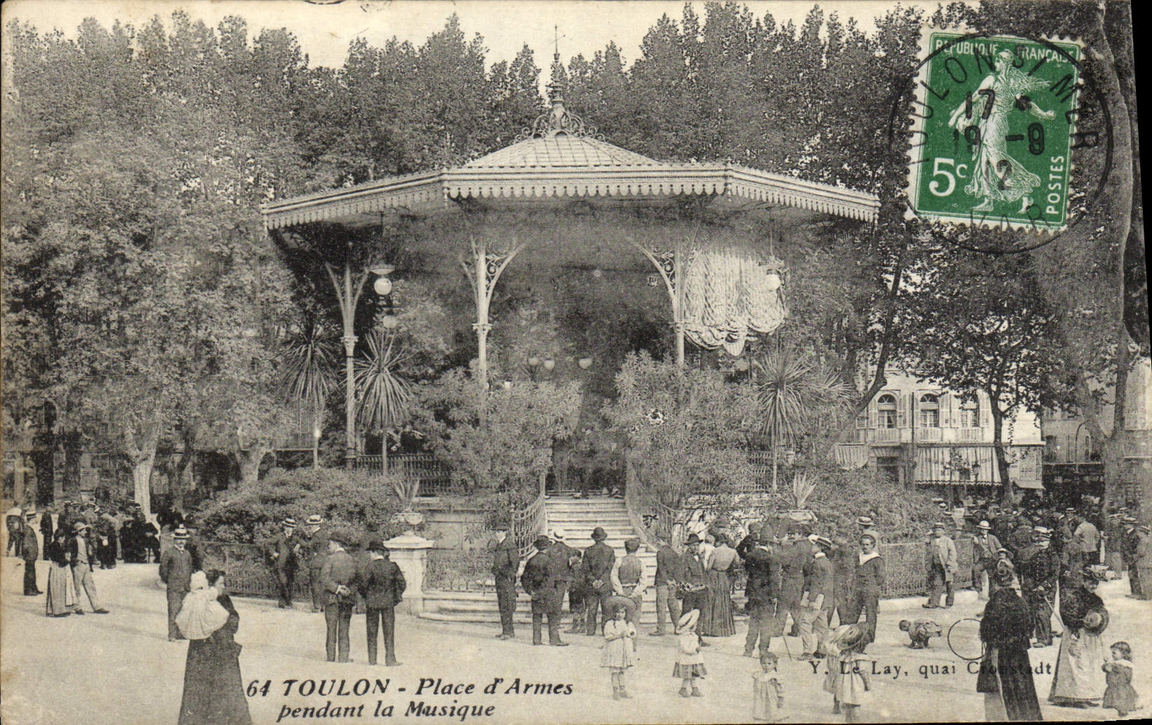 CPA Toulon Place d'Armes Pendant la Muisque 
