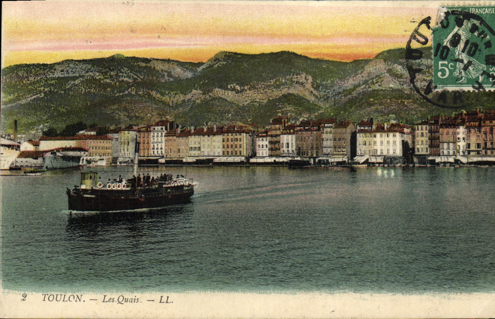 CPA Toulon Les Quais Bateau
