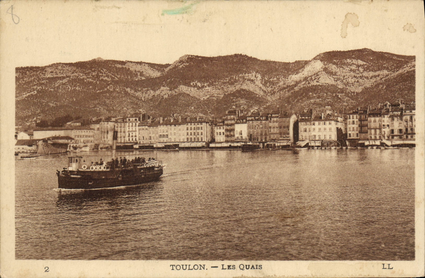 CPA Toulon Les Quais Bateau