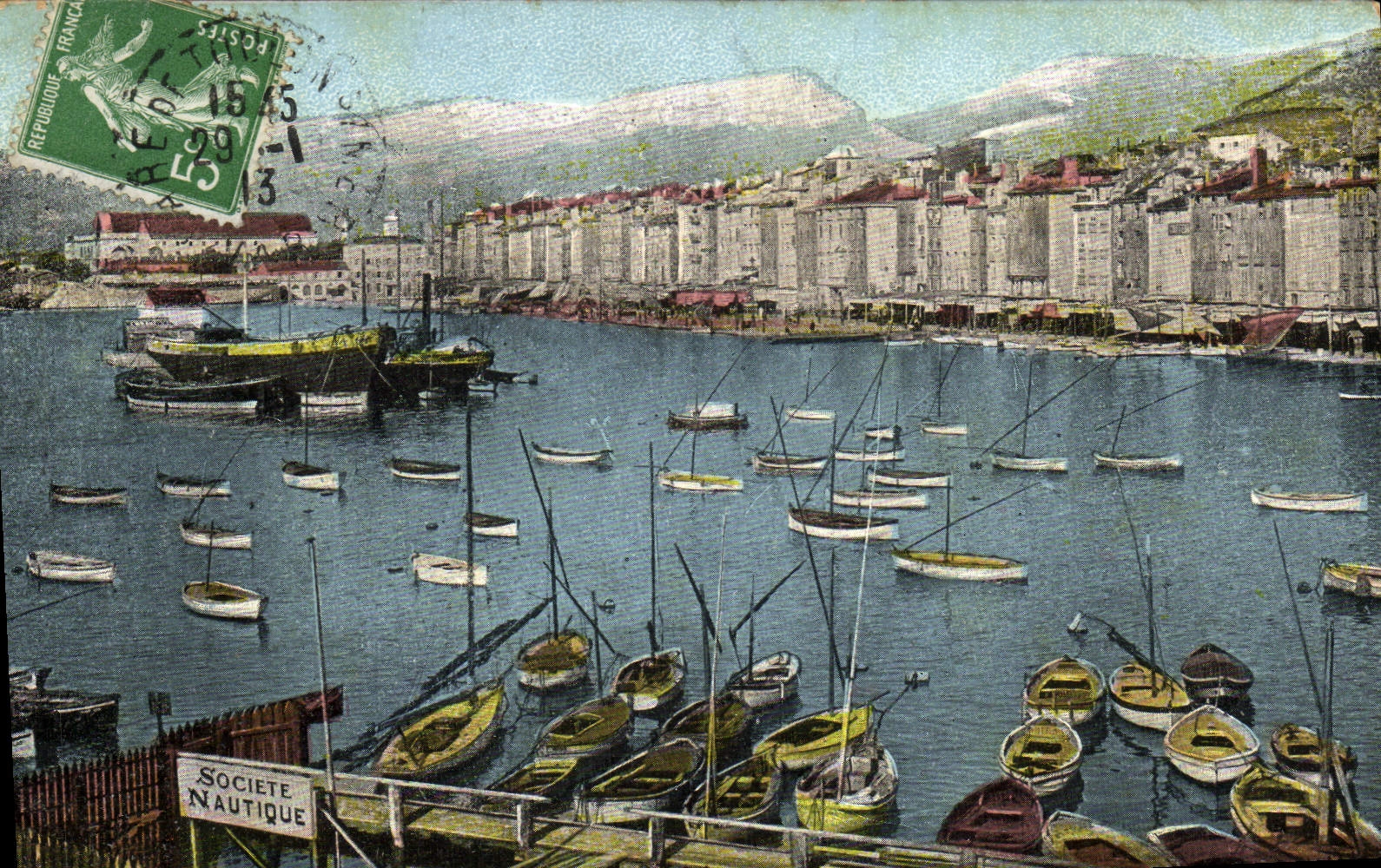CPA Toulon Le port et le quai de Cronstadt Bateaux 