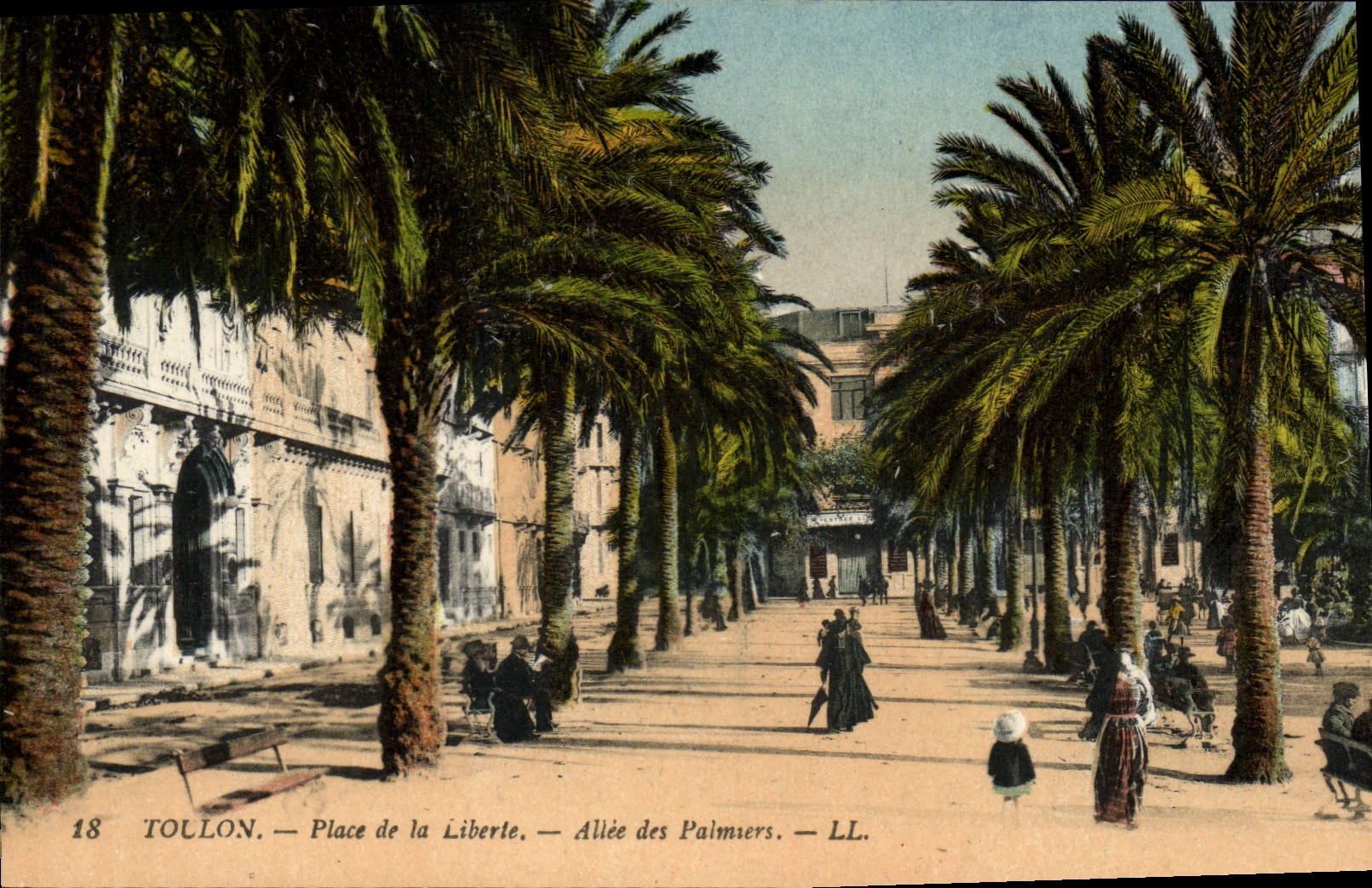 VINTAGE POSTCARD Toulon Places Gone Freedom of the Micrometer calipers