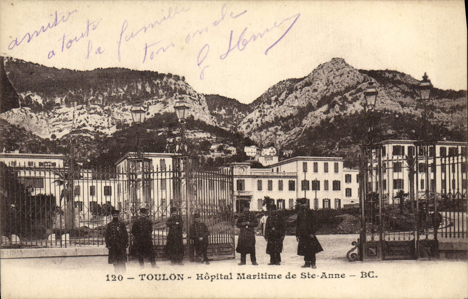CPA Toulon Hopital Maritime de Ste Anne Militaria