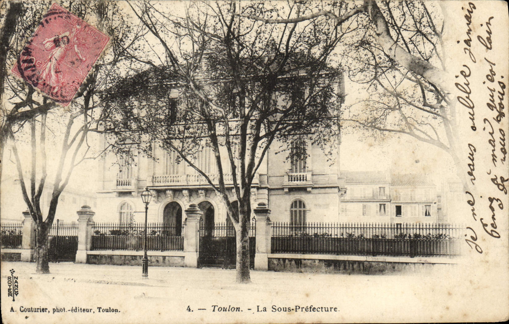 CPA Toulon La Sous Prefecture 