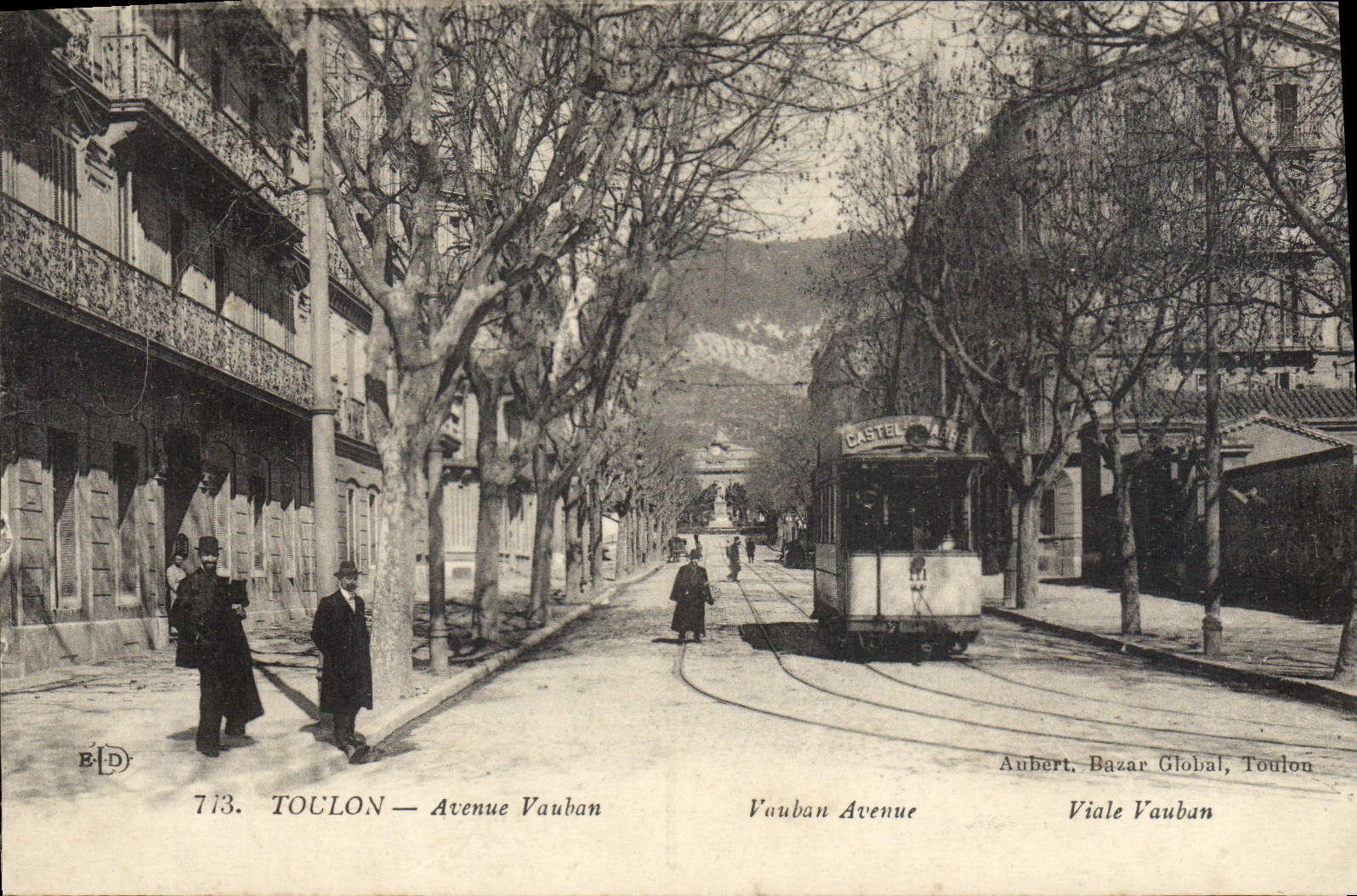 CPA Toulon Avenue Vauban Tramway