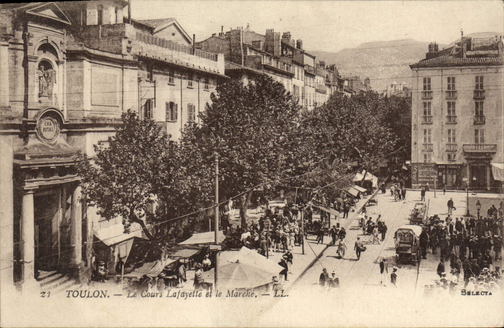 CPA Toulon Le cours Lafayette et le marche 