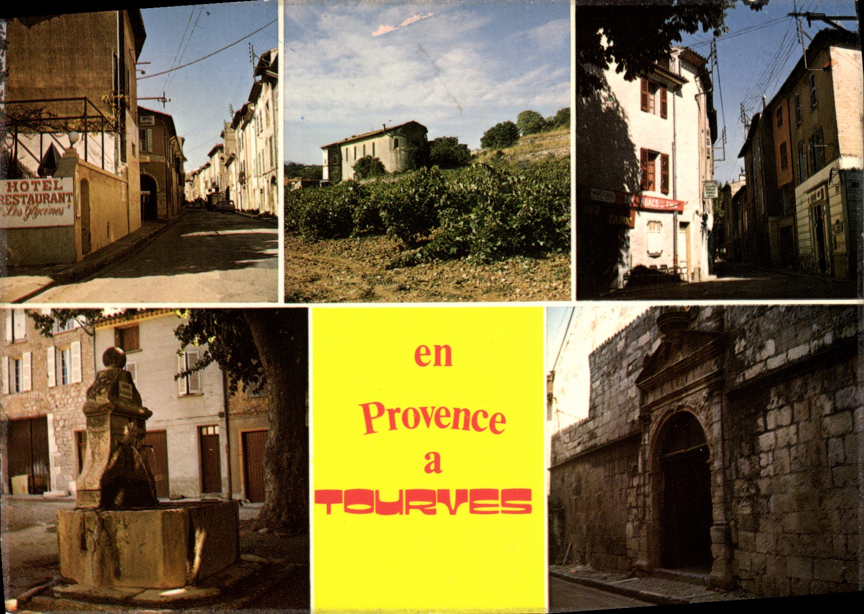MODERN CARD In Provence Tourves the porch of the Fontaine church has of Provence