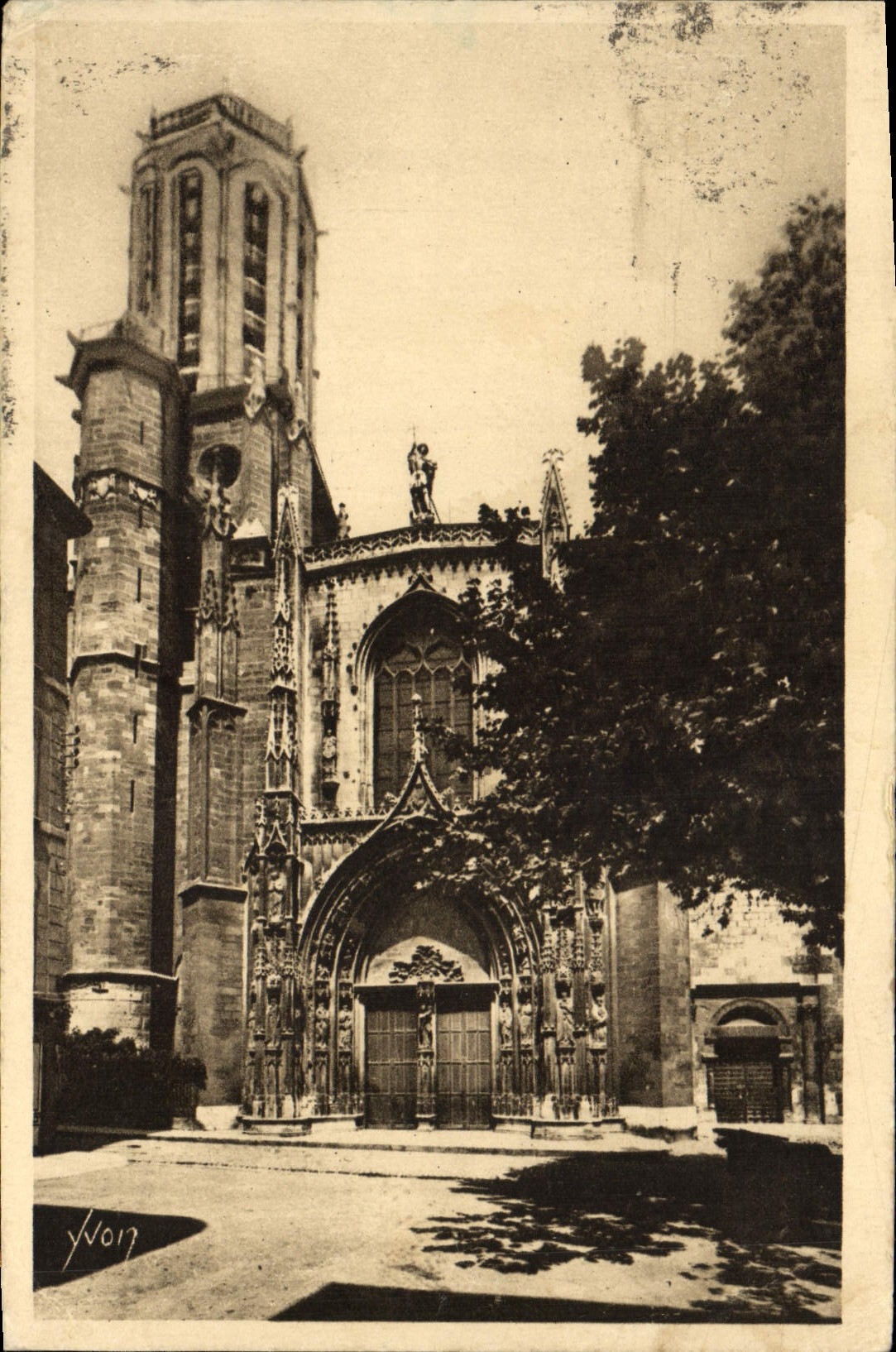 CPA Aix en Provence Cathedrale Saint Sauveur