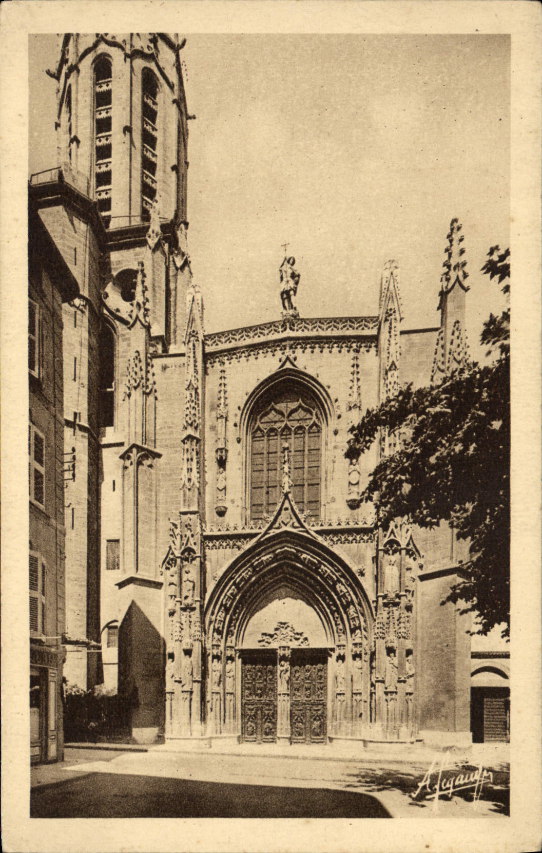 CPA Aix en Provence Cathedrale Saint Sauveur