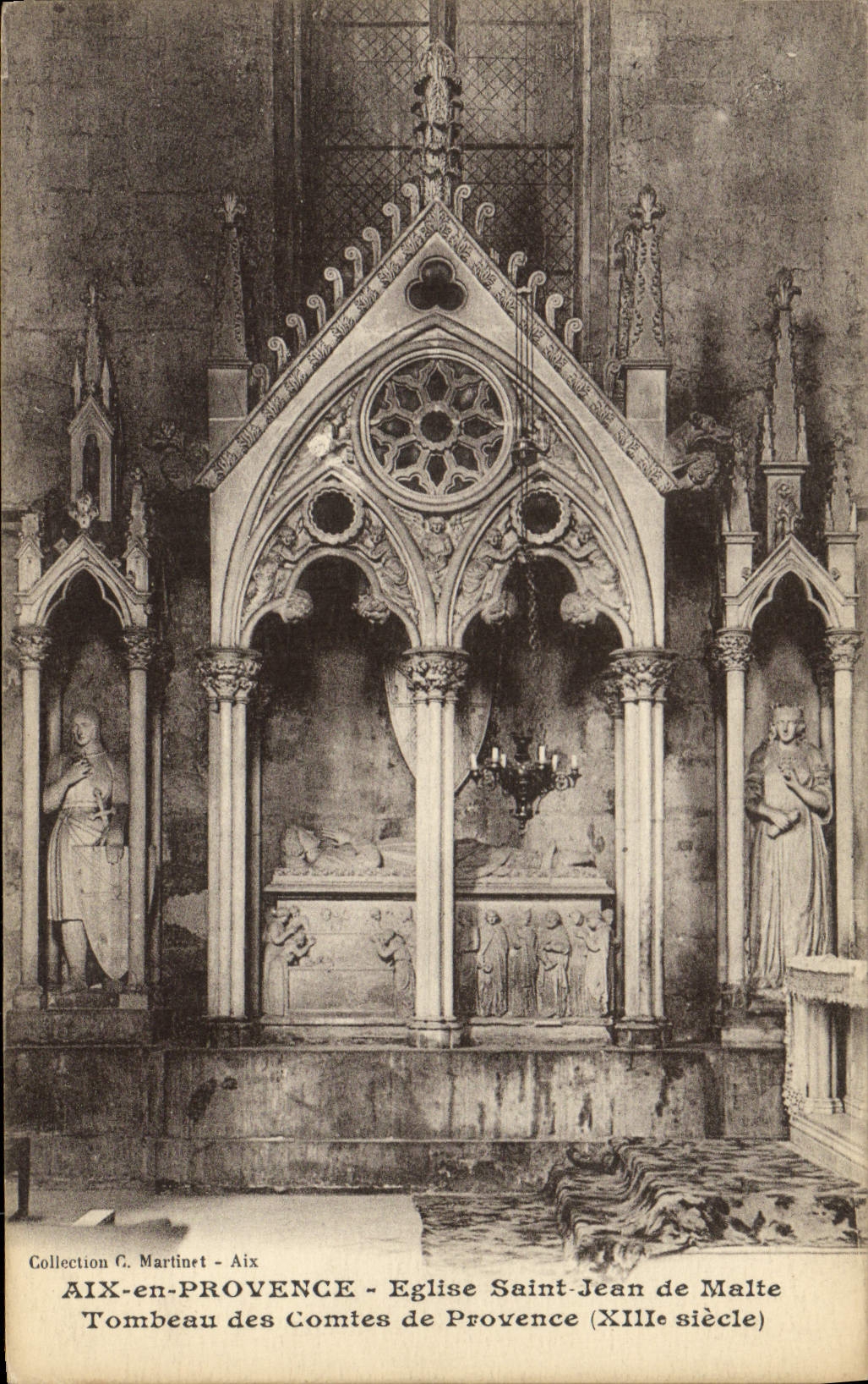 CPA Aix en Provence Eglise Saint Jean de Malte Tombeau des Comtes de Provence