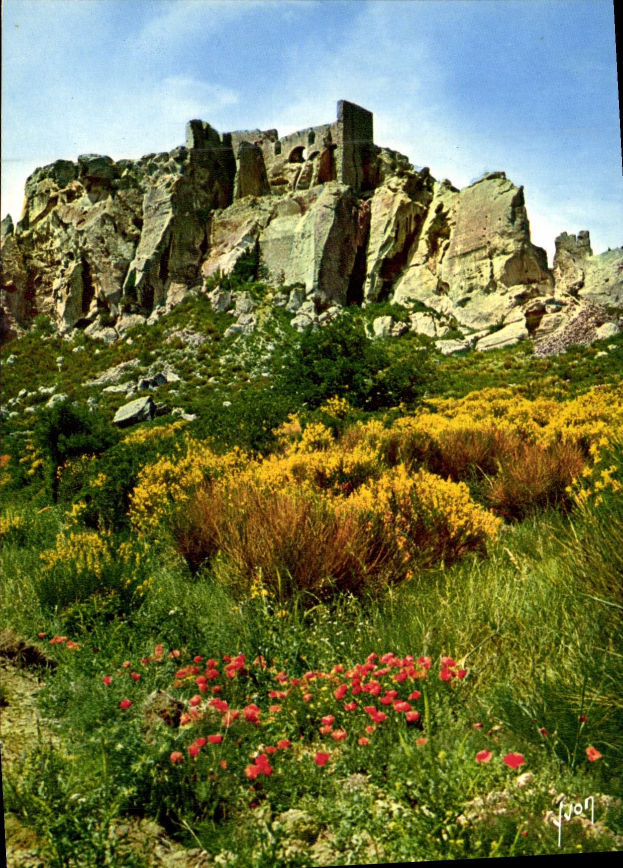 CPM Les Baux en Provence Les ruines du chateau feodal