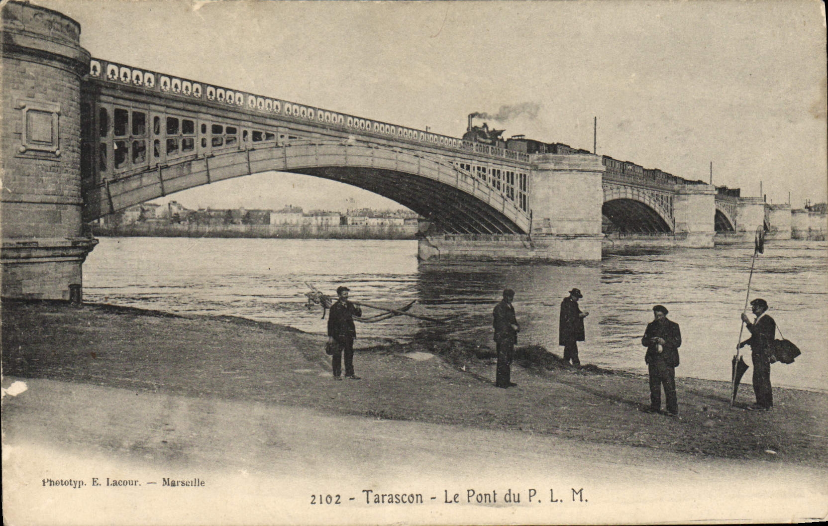 CPA Tarascon Le Pont Du PLM