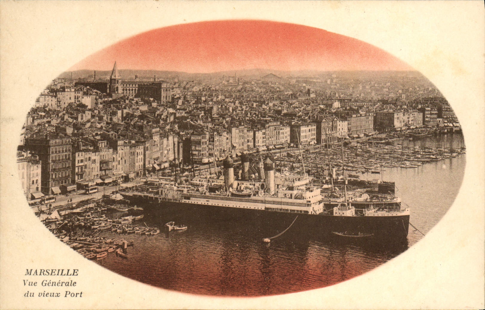 CPA Marseille Vue generale du port Bateaux