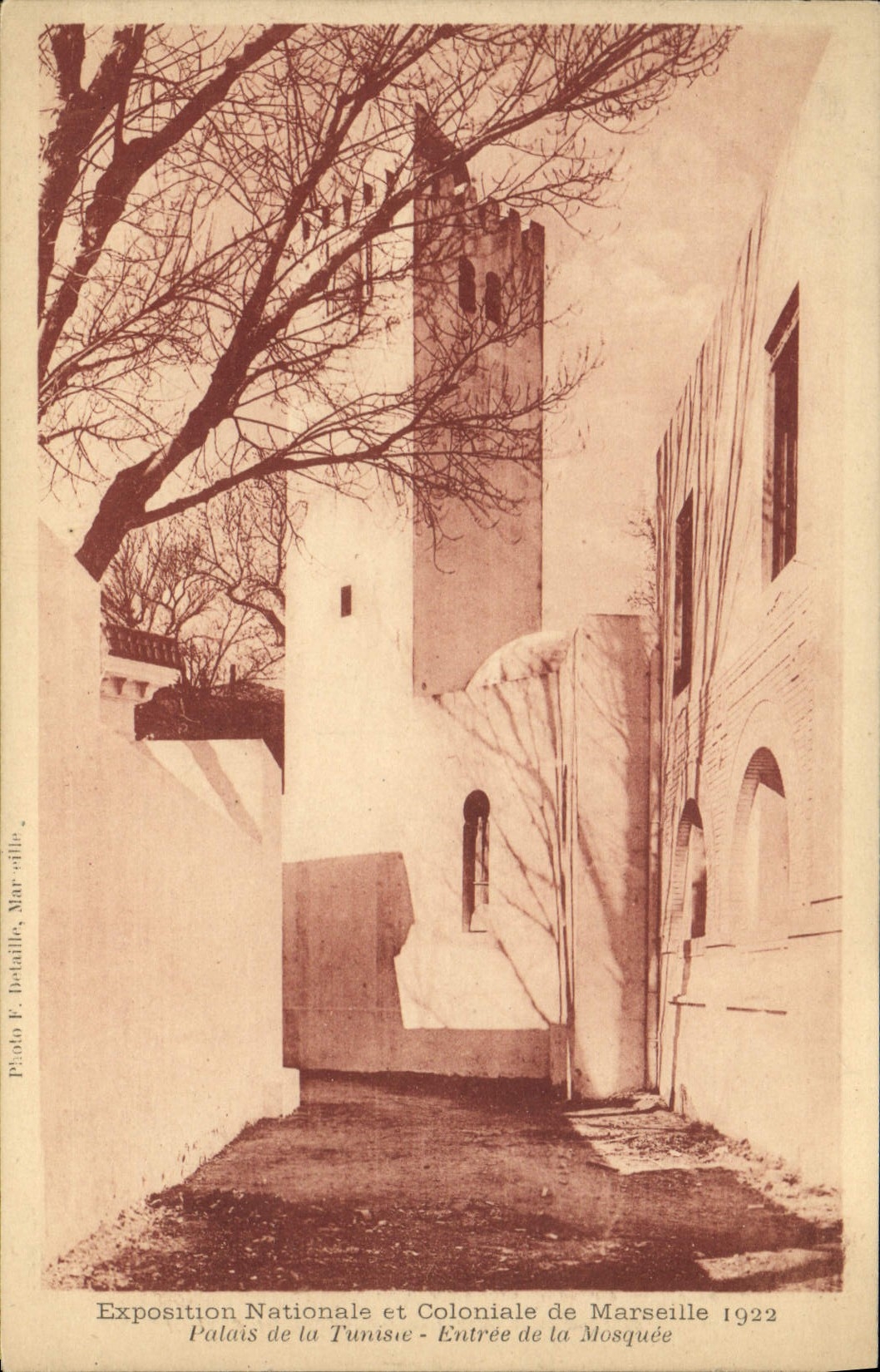 CPA Marseille Expoition Nationale et Coloiale De Marseille 1922 Palais de la Tunisie entree de la mosquee