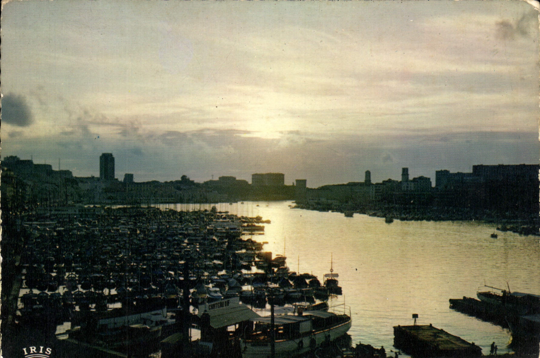 CPM Marseille Coucher de Soleil Sur Vieux Port
