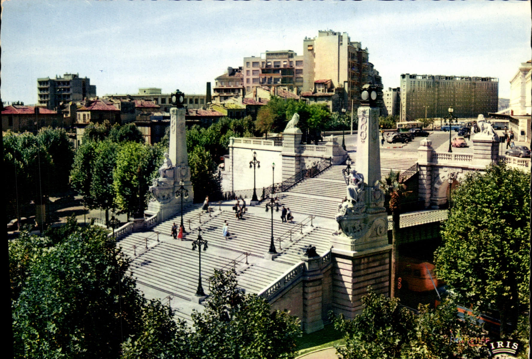 CPM Marseille Les Escaliers de la gare