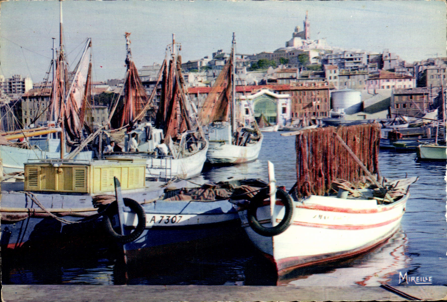 CPM Marseille Le port Bateaux 