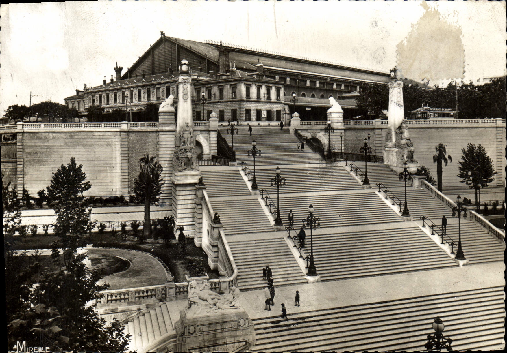 CPM Marseille Escallers de la Gare 
