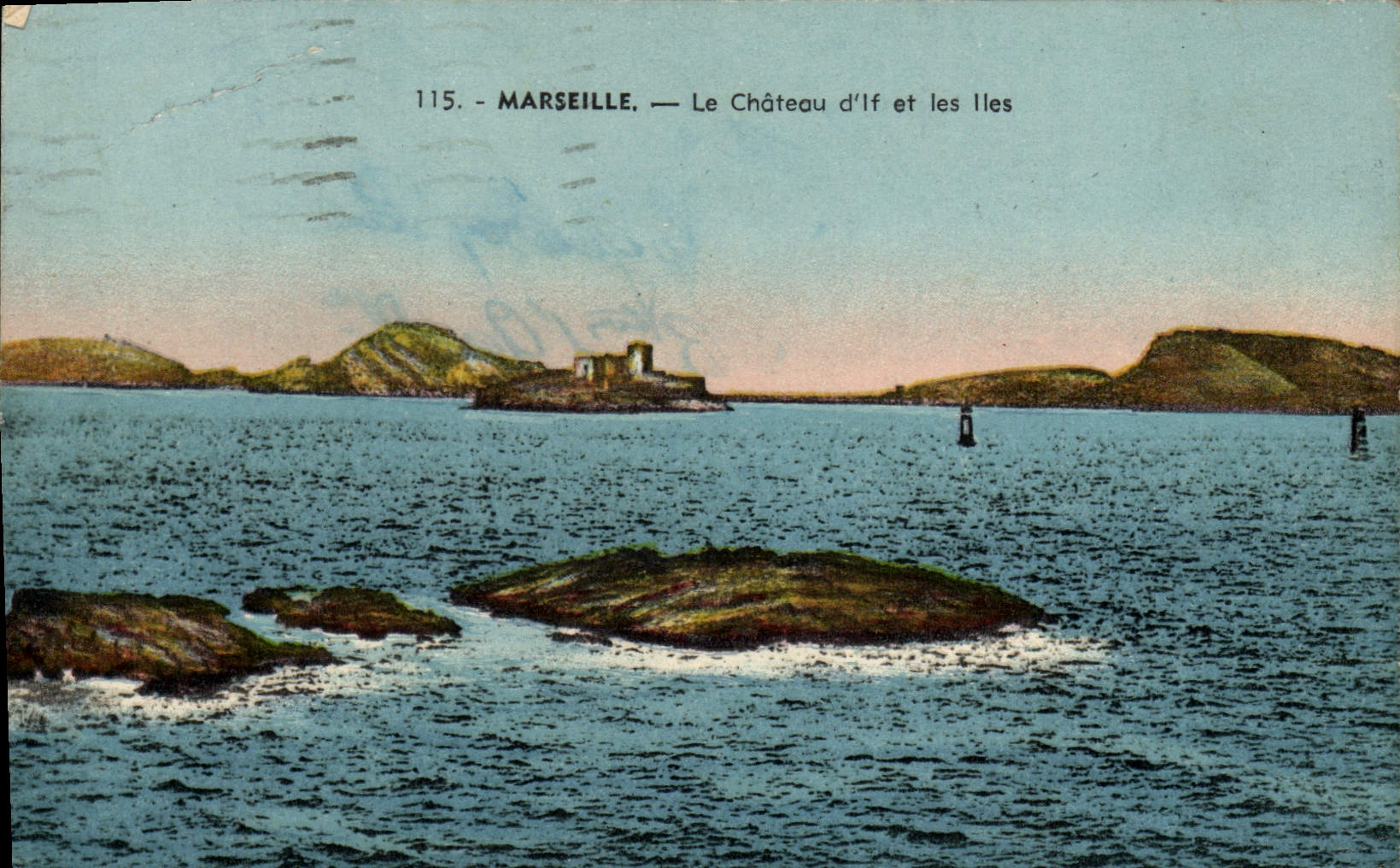 CPA Marseille Le Chateau d'If et les Iles