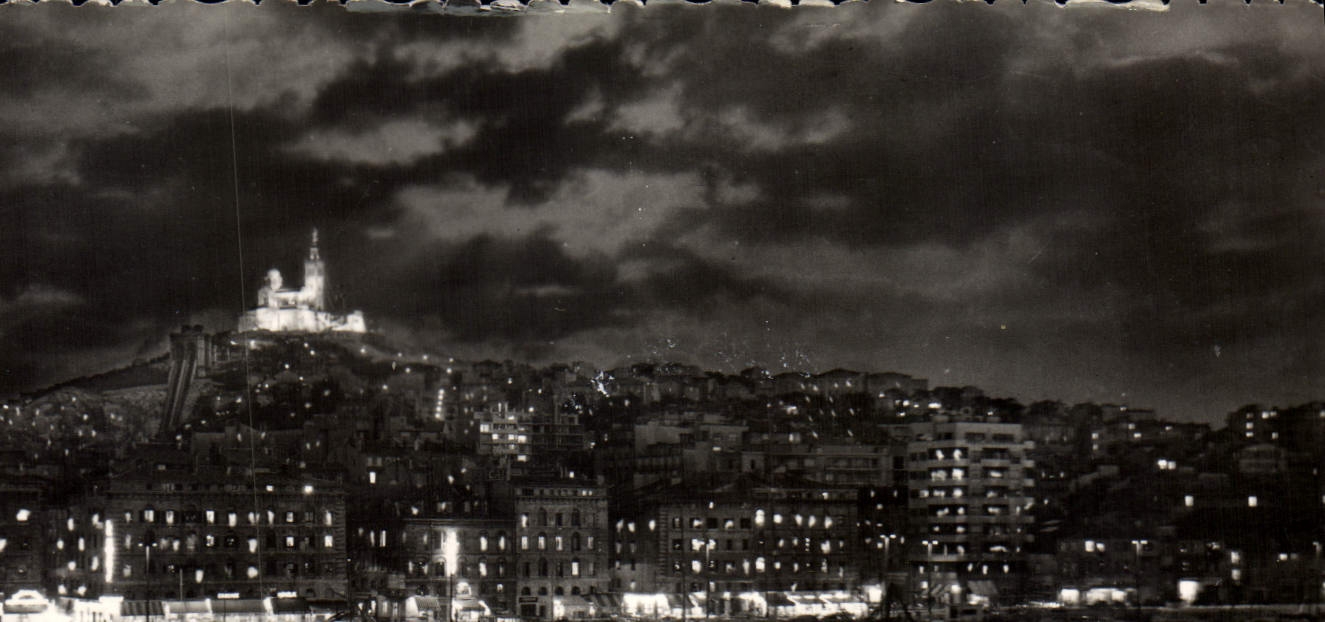 CPM Marseille Illuminations de N D de la Garde 