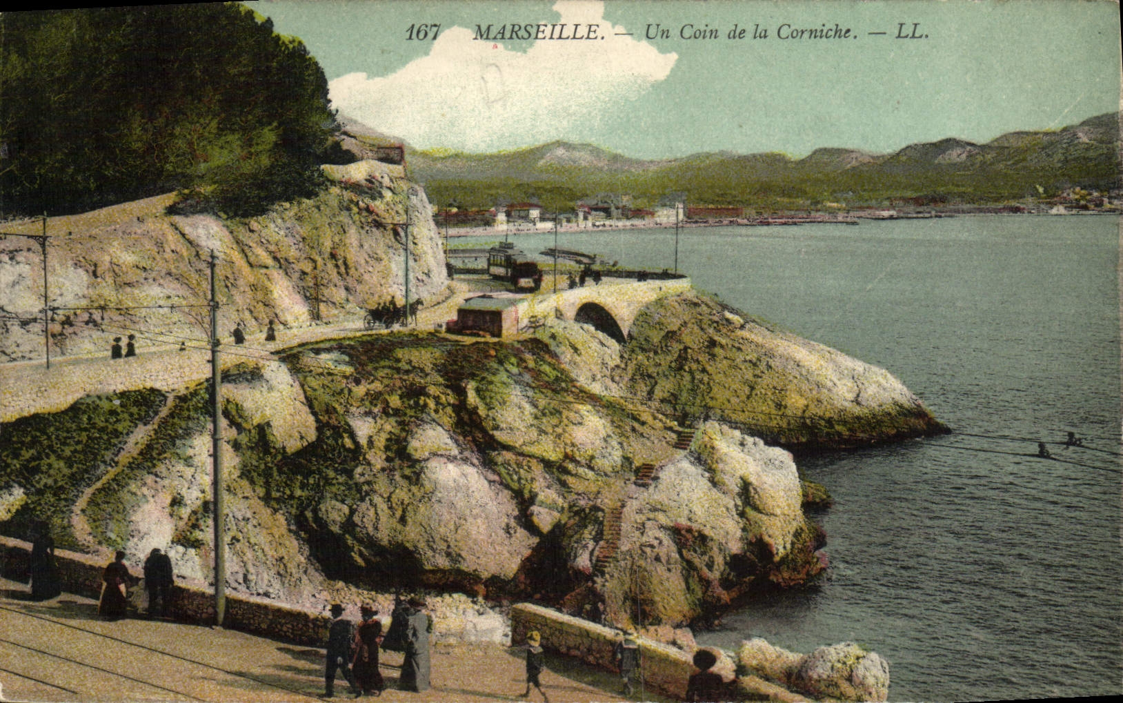 CPA Marseille Un Coin de la Corniche 