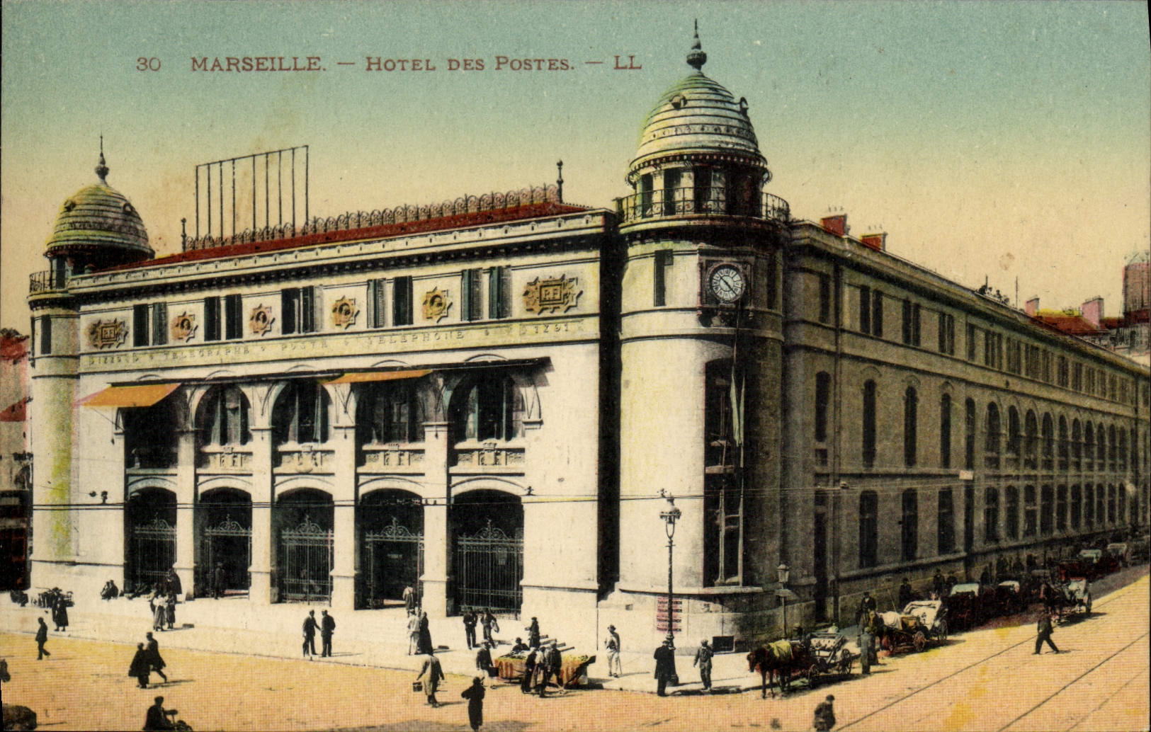 CPA Marseille Hotel Des Postes
