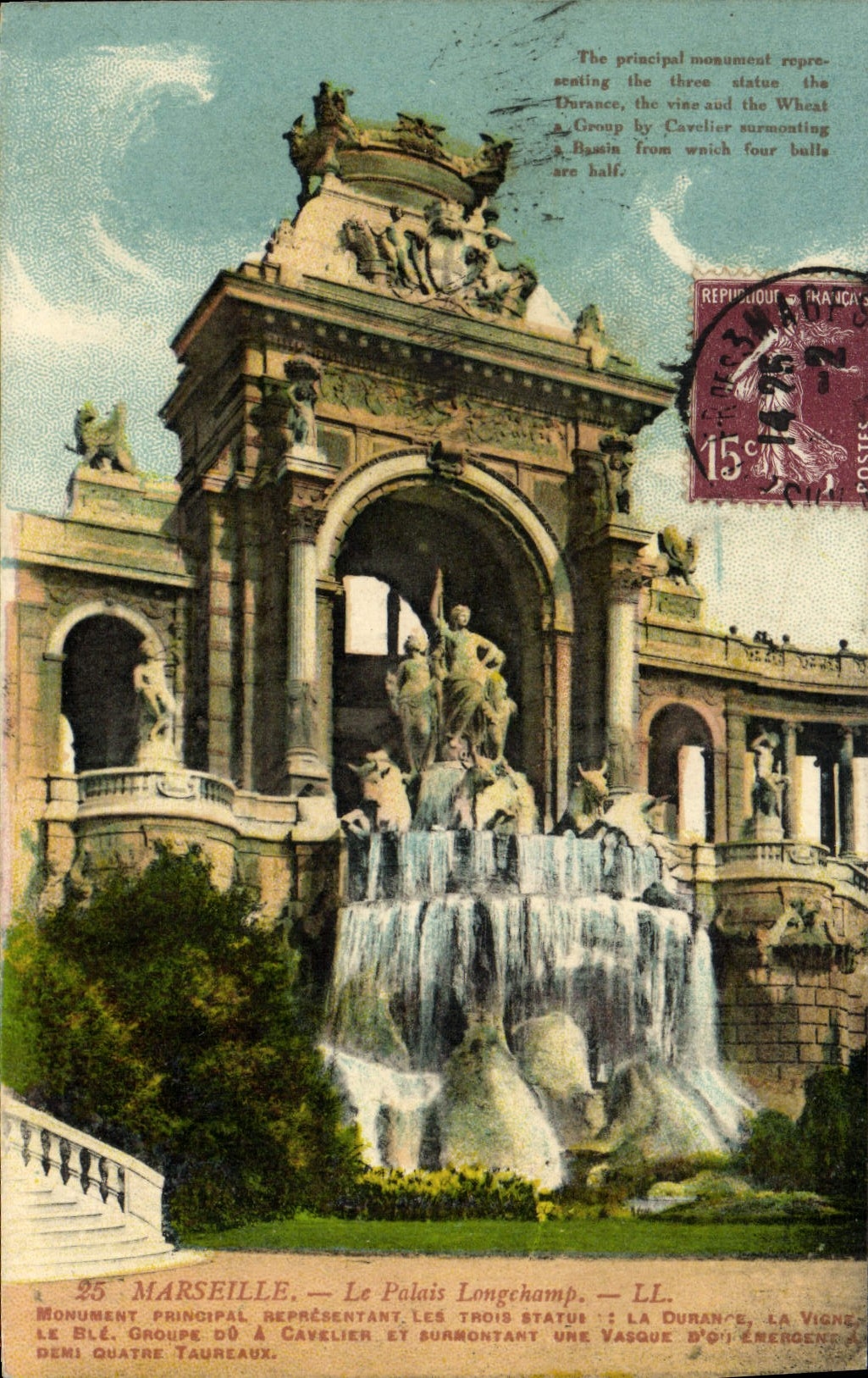 CPA Marseille Le Palais Longchamp