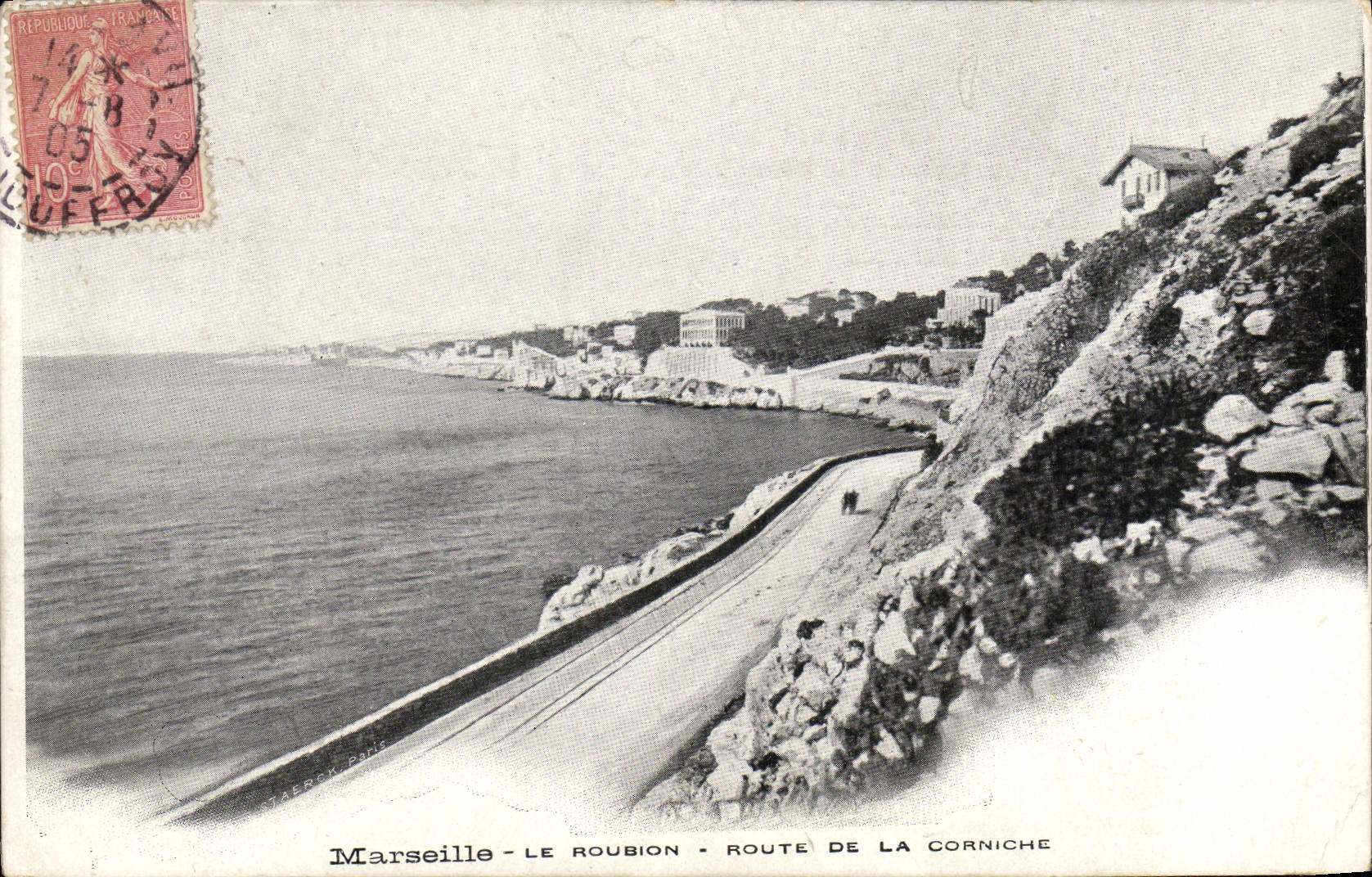 CPA Marseille Le Roubion Route de La Corniche 