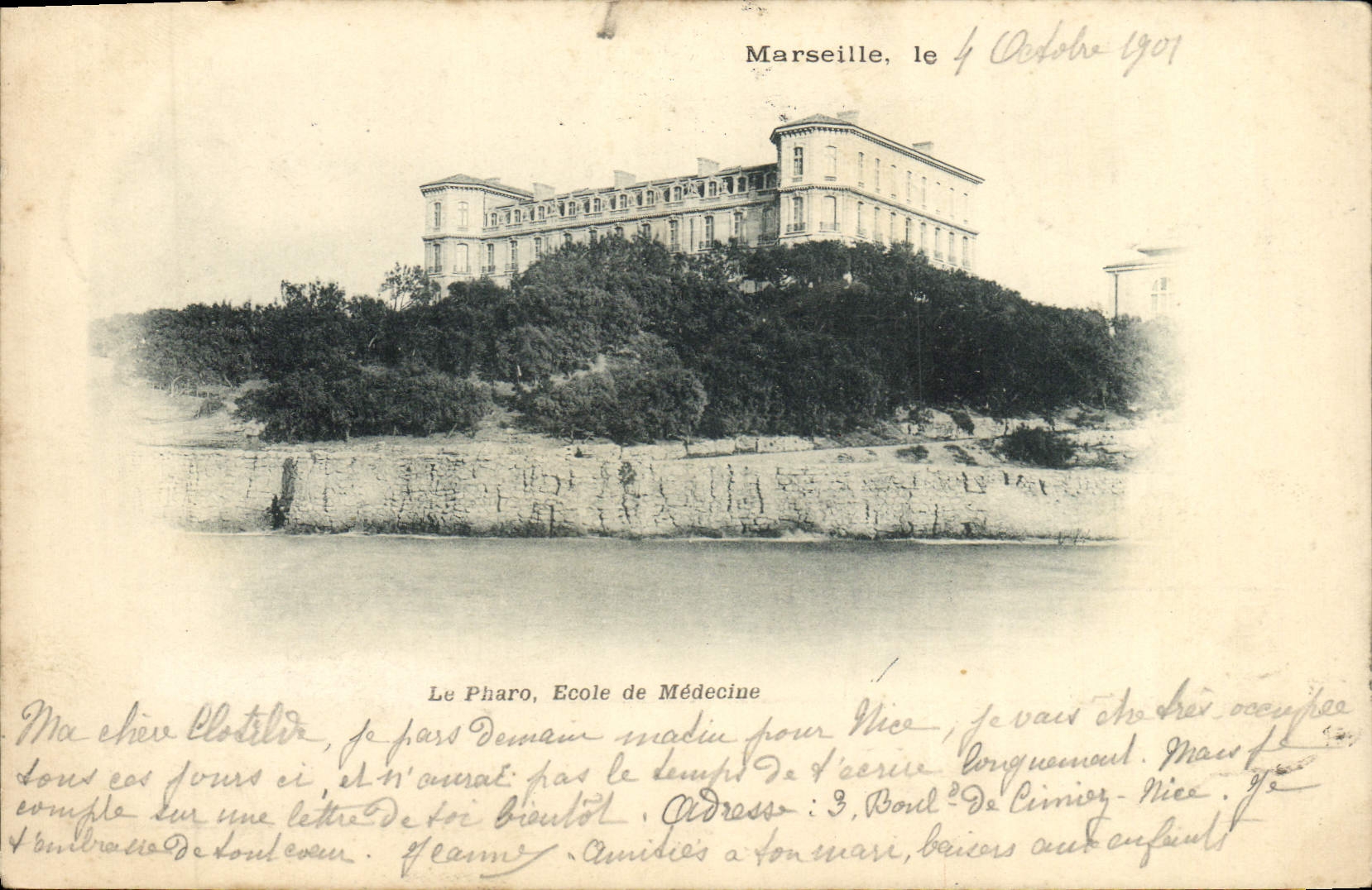 CPA Marseille Ecole de Medecine 