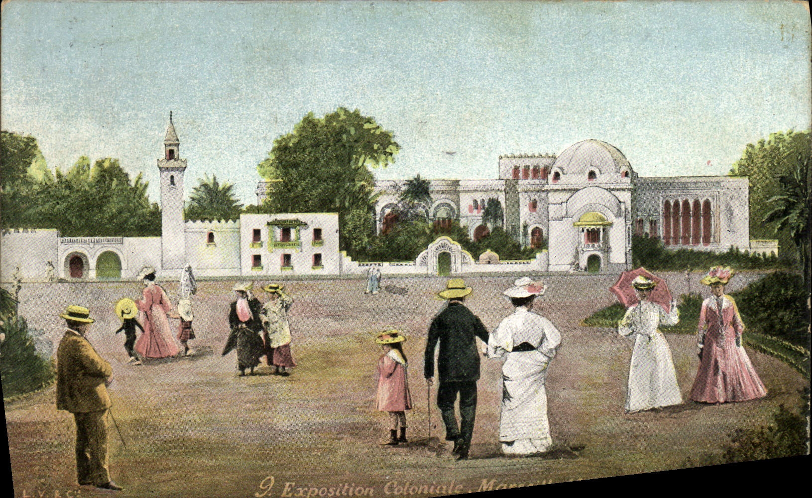 CPA Exposition Nationale et Coloniale de Marseille 1906 Palais de la Tunisie 