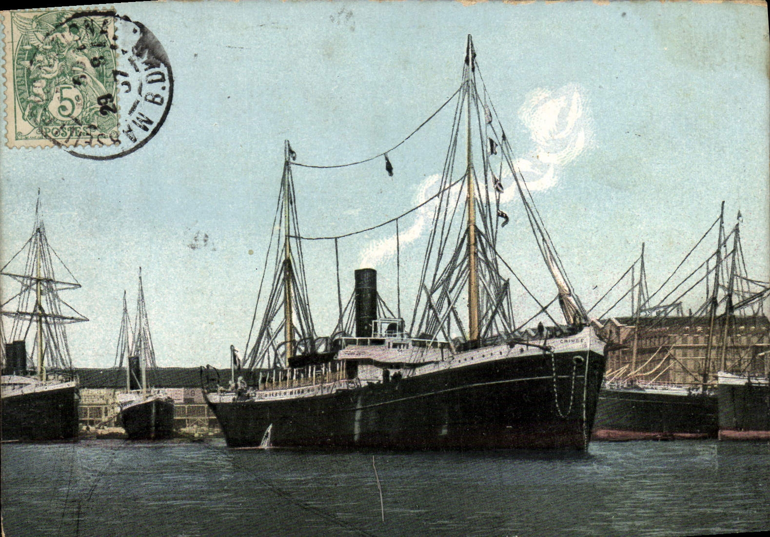 CPA Marseille Bateau Transatlantique 