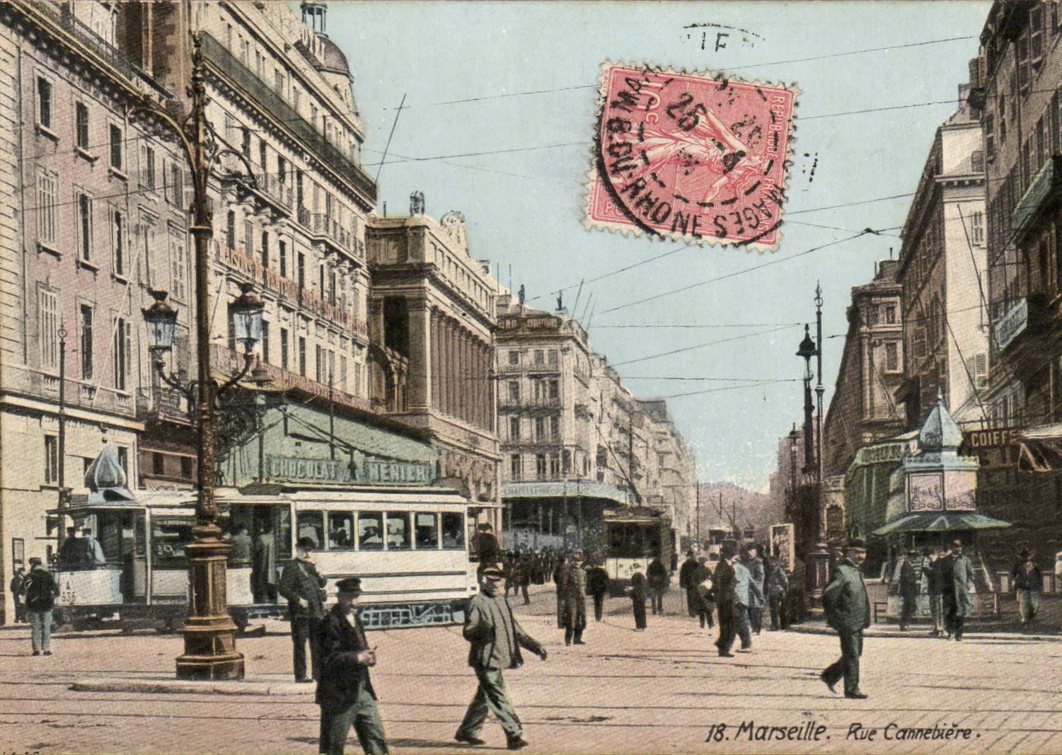 CPA Marseille Rue Cannebiere