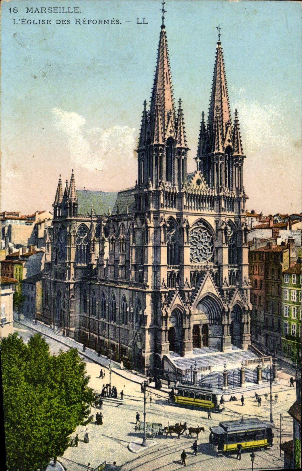 CPA Marseille L'Eglise des Reformes 